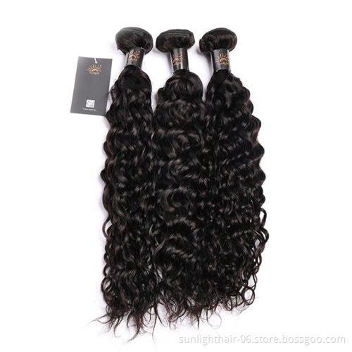 wholesale Sunlight wave hair weave frontal unprocessed virgin brazilian cheap human  water beauty stage hair southeast asian